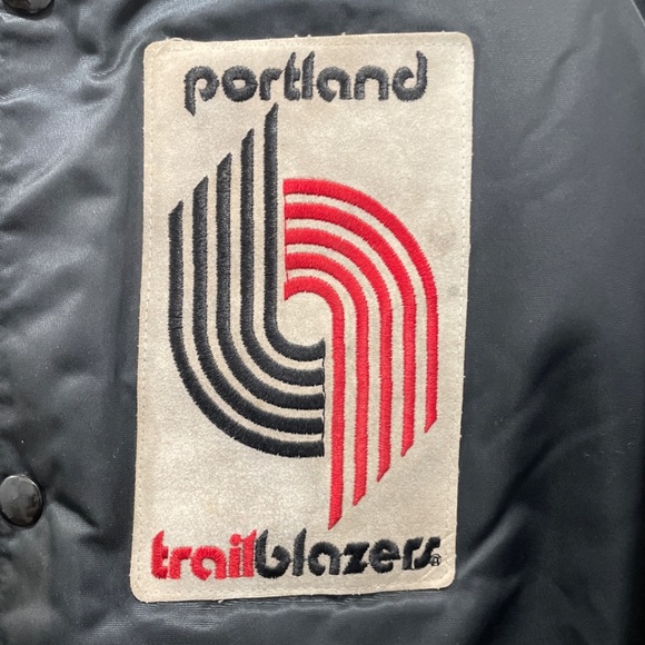 RARE Vintage Chalk Line Portland Trailblazers Starter Style Spellout Jacket - Picture 5 of 10